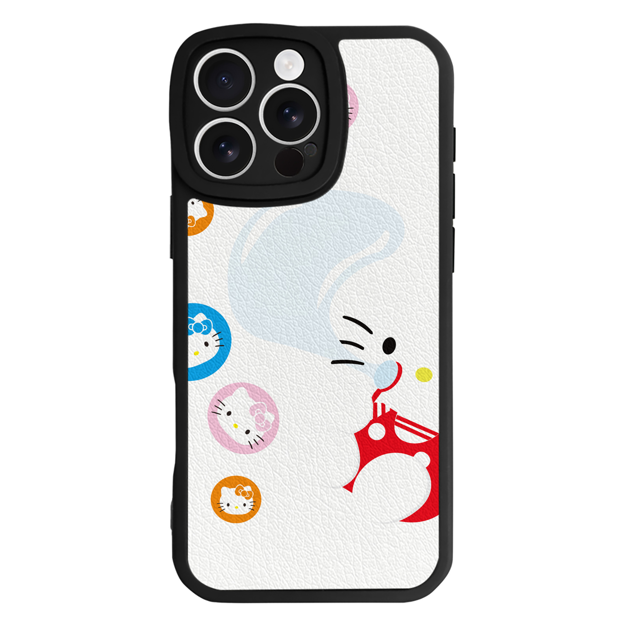 （画像用） Hello Kitty ハローキティ 【iPhone 16シリーズ対応】シリコンスマホケース（レザー調） 材質：シリコン